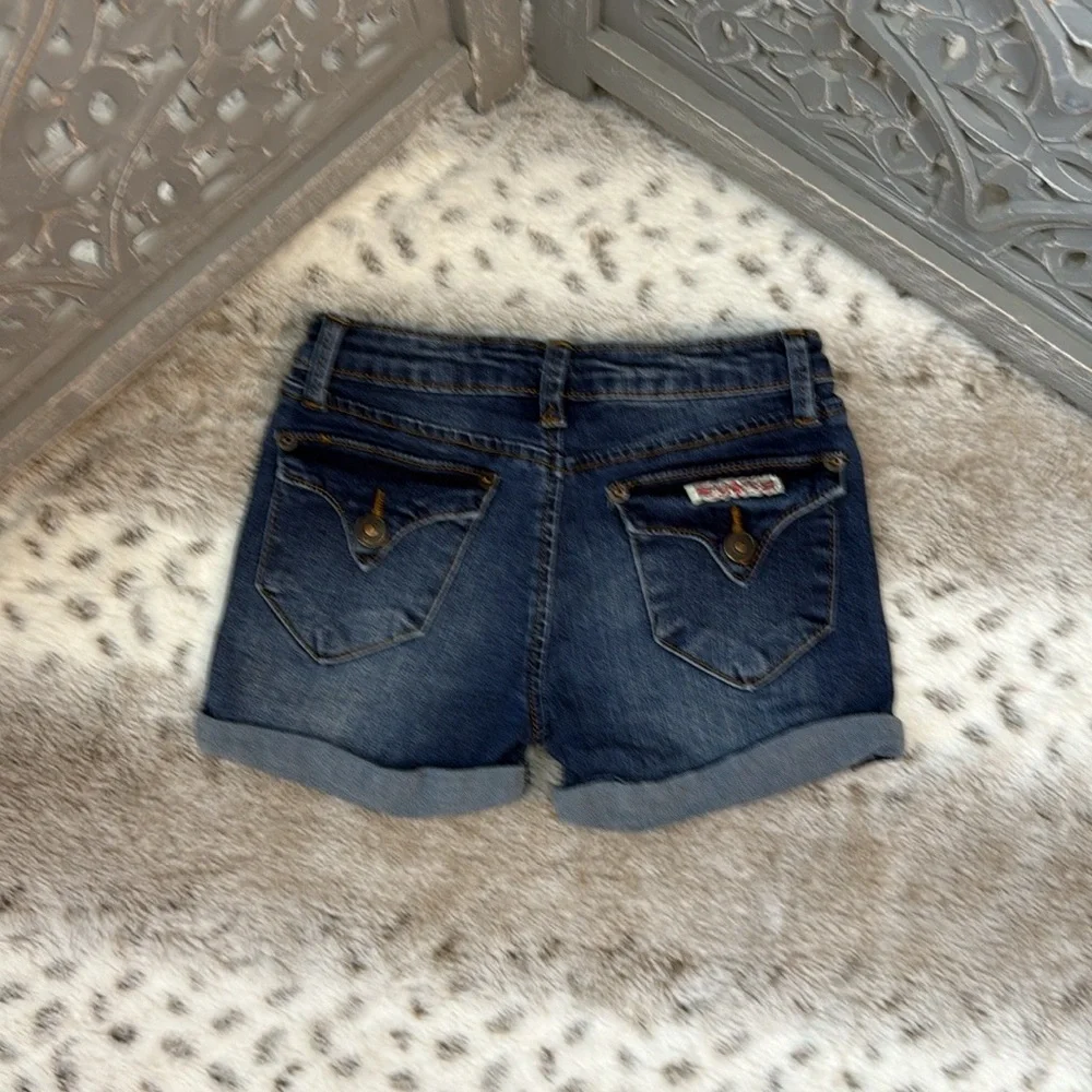 Hudson jean shorts girls XSmall dark wash denim classic preppy quiet luxury